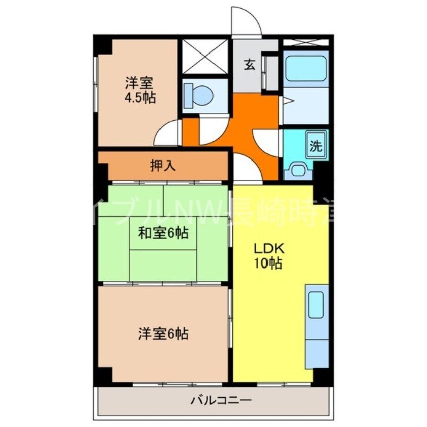 間取図 溝川ハイツ