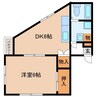 長崎市電３系統<長崎電気軌道>/新中川町駅 徒歩3分 3階 築36年 1DKの間取り