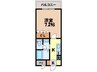 ビューパレスＳＡＫＵＲＡ 1Kの間取り