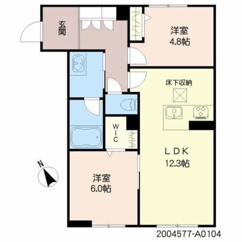 間取図 シャーメゾンピースベル