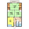 大村線/小串郷駅 車移動 2階 築29年 3DK+Sの間取り