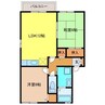 桜コーポ 2LDKの間取り