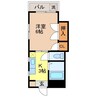 キャッスル東山手 1Kの間取り