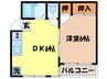 アメニティープレイス小柳 1DKの間取り