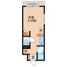 ディノ本河内 1Rの間取り