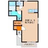 フィオーレ 1Rの間取り