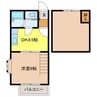 スペリオーレ 1DKの間取り