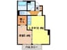 コーポルポ 1LDKの間取り