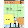 長崎市電５系統<長崎電気軌道>/石橋駅 徒歩99分 2階 築39年 2Kの間取り