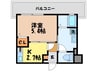 L･FLORE CENTER STAGE 1Kの間取り
