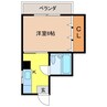 ベルメゾン（梅香崎） 1Kの間取り