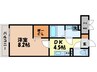 グランマルクナガサキ 1DKの間取り