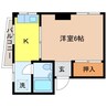 藤川マンション 1Kの間取り