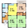 コーポ山下Ⅲ 3DKの間取り