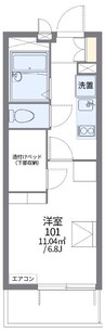 長崎市電１系統<長崎電気軌道>/赤迫駅 徒歩6分 2階 築17年 1Kの間取り