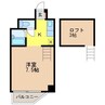パージュ参番館 1Kの間取り