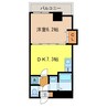 エススリーでじま 1DKの間取り