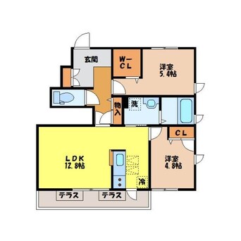 間取図 グランクレイラ　S棟