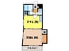 ドエル金屋 1DKの間取り