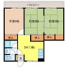キングマンション 3DKの間取り