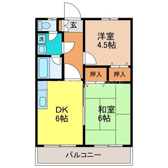 間取図 HILL SIDEⅢ