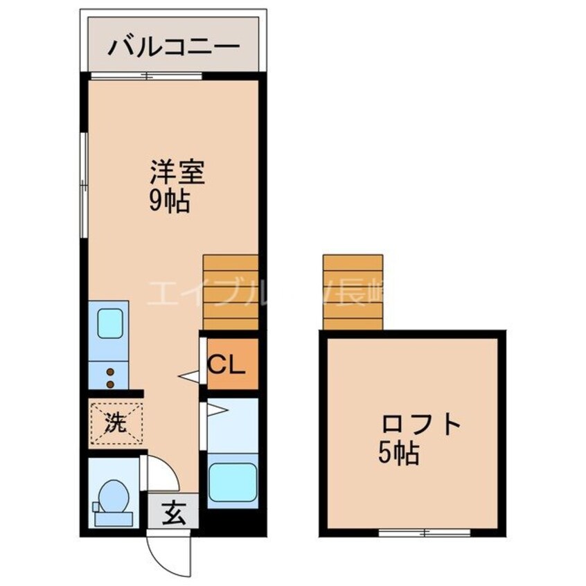 間取図 エスポワール本尾