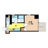 Residence桶屋 1Kの間取り