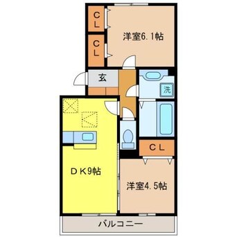 間取図 グランドールⅡ