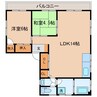 長崎市電１系統<長崎電気軌道>/原爆資料館駅 徒歩12分 3階 築45年 2LDKの間取り