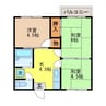 サンハイツ 3DKの間取り