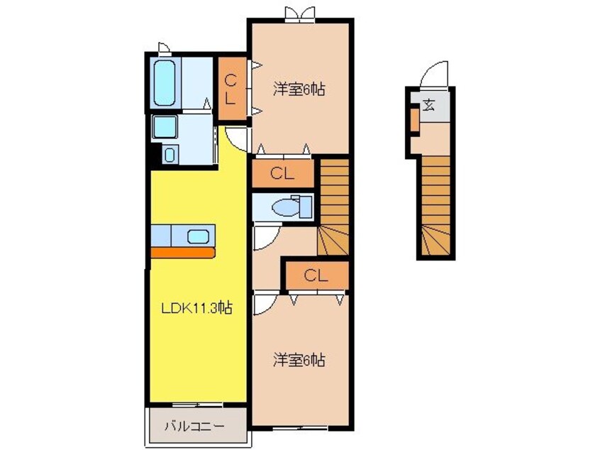 間取図 ガーデンハウス夢ヶ丘A