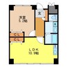 ドエル梁川公園 1LDKの間取り