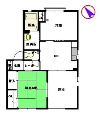 間取図 長崎県営バス/東切通 1階 築25年