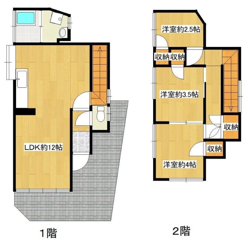 間取図 坂本町貸家