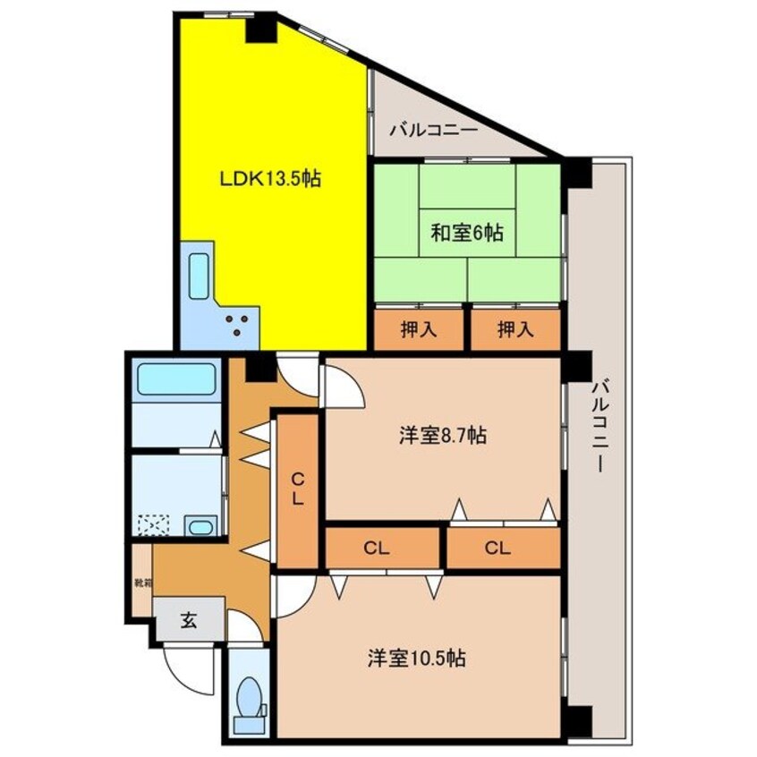 間取図 フローレンス花丘