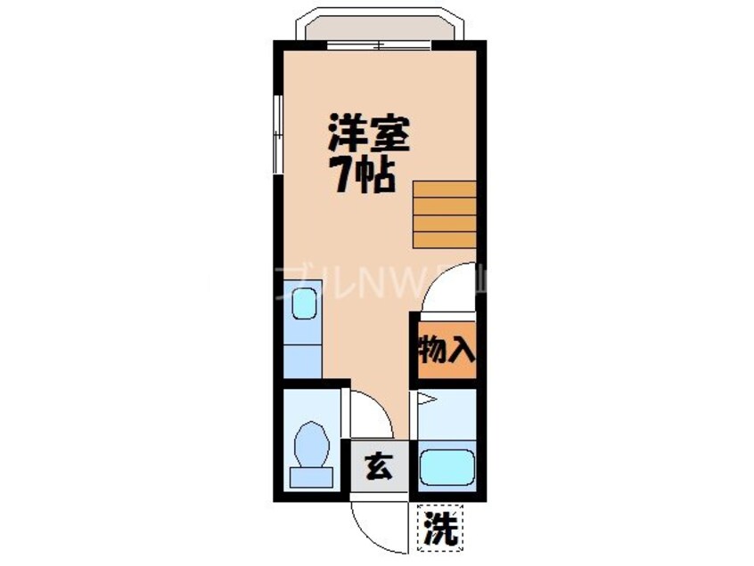 間取図 長崎本線/道ノ尾駅 徒歩13分 1階 築19年