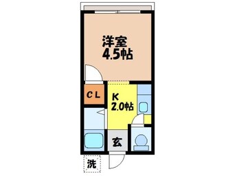 間取図 長崎本線/道ノ尾駅 徒歩35分 1階 築30年