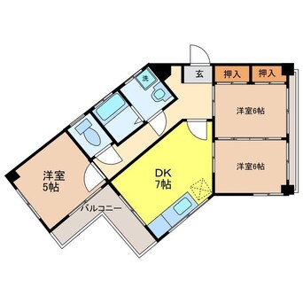 間取図 ベルテ岩見町