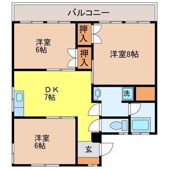間取図 岩見七福ビル