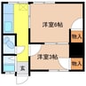 葉山ビル 2Kの間取り