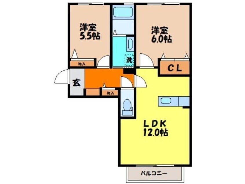 間取図 カーサレジオ