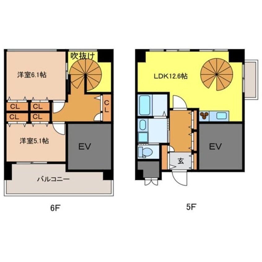 間取図 ドエル梁川公園