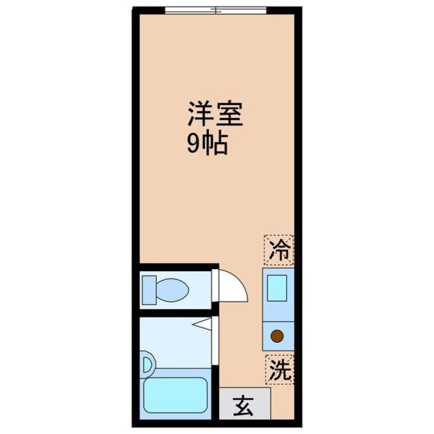 間取図 長崎市電１系統<長崎電気軌道>/岩屋橋駅 徒歩10分 2階 築35年