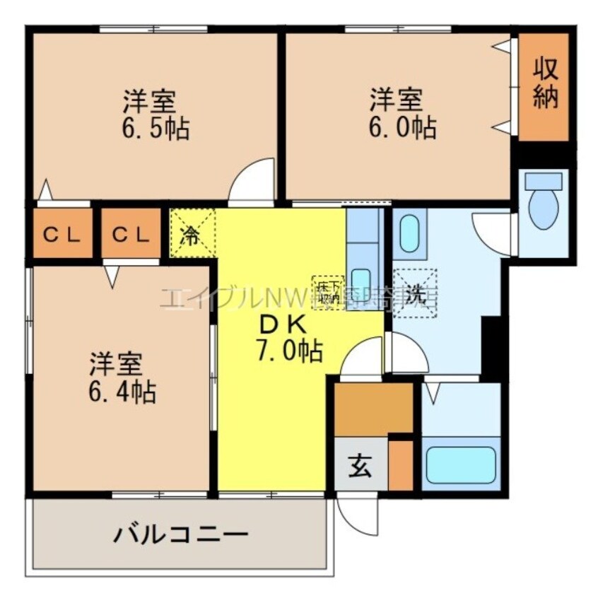 間取図 アテネ