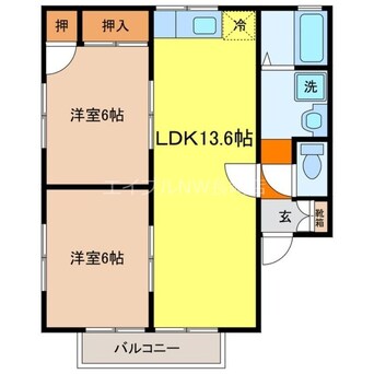 間取図 セジュールM A棟