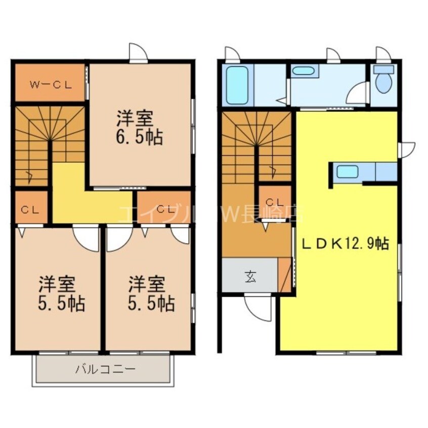 間取図 ディアス白岩