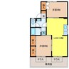 メゾンド山下Ⅰ 2LDKの間取り