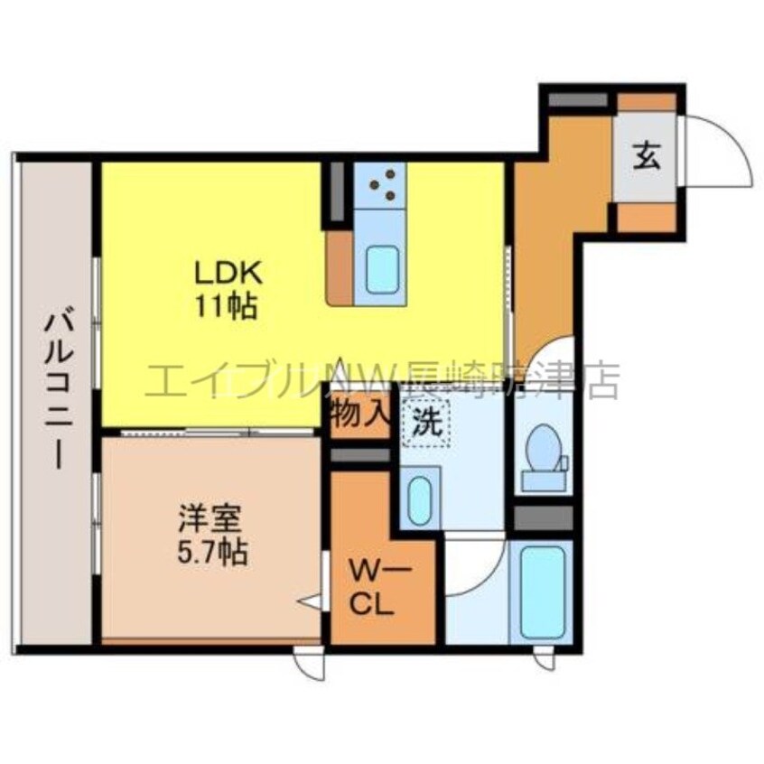 間取図 シャーメゾン　フォルジュロン