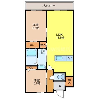 間取図 エスポワール長野