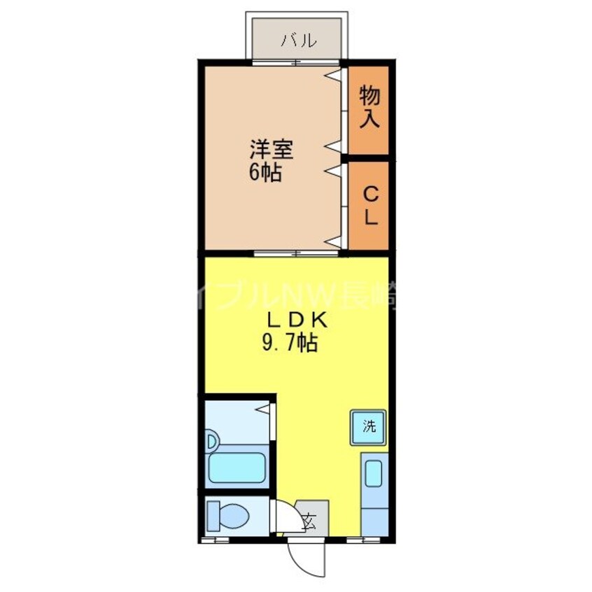 間取図 コーポ・レピュート高尾